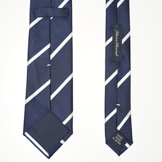 メランジストライプタイ丹後産レギュラー加工 Melange stripe tie(NV)