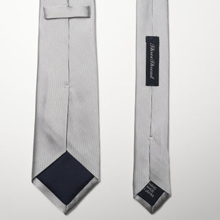 ツイルシルバータイ丹後産レギュラー加工 Twill silver tie(SV)