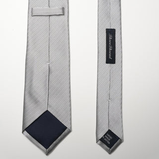 マイクロヘリンボーンシルバータイ丹後産レギュラー加工 Micro herringbone silver tie(SV)