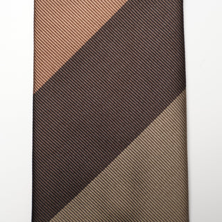 レップストライプシルクタイ1 丹後産 ハンドロール加工 Repp Stripe Silk tie1(OR)
