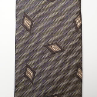 ダイヤモンドジャガードネクタイ 丹後産 ハンドロール加工 Diamond Jacguard tie(BE)