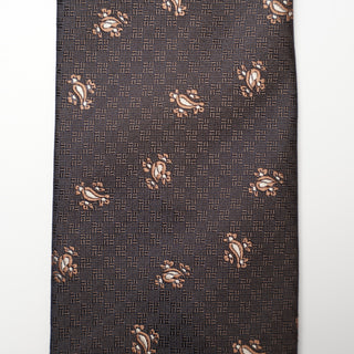ペイズリージャガードネクタイ 丹後産 ハンドロール加工 Paisley Jacguard tie(BR)