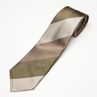 レップストライプシルクタイ1 丹後産 ハンドロール加工 Repp Stripe Silk tie1(KA)