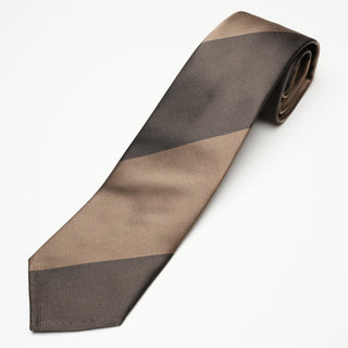 レップストライプシルクタイ2丹後産 ハンドロール加工 Repp Stripe Silk tie2(BE)