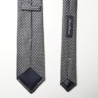 グレーメランジマイクロタイ丹後産レギュラー加工 Gray Melange micro tie(CG)