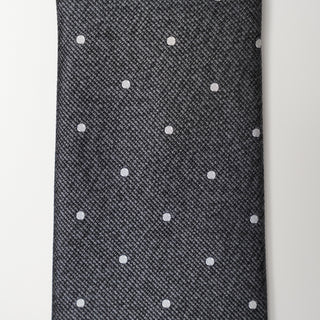 グレーメランジドットタイ丹後産レギュラー加工 Gray Melange dot tie(CG)