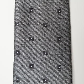 グレーメランジスクエアタイ丹後産レギュラー加工 Gray Melange square tie(LG)