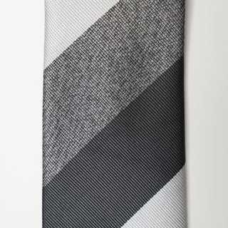 グレーメランジストライプタイ2丹後産レギュラー加工 Gray Melange stripe tie2(LG)