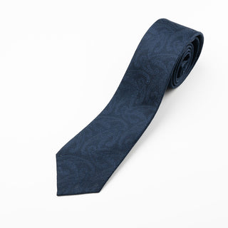 フレスコ ペイズリー ソリッドネクタイ 丹後産 セブンフォールド加工 Fresco peisley solid tie[NV1]