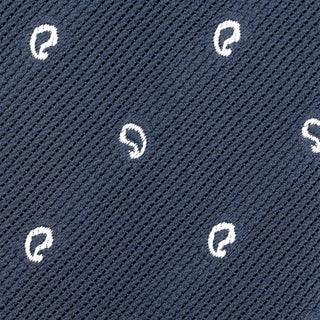 フレスコ ペイズリーモチーフネクタイ 丹後産 ハンドロール加工 Fresco peisley motif tie[NV1]